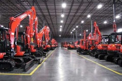 Nearly all Kubota construction equipment sold in the United States will move through the company’s new distribution center in Edgerton, Kansas. Photo: Kubota Tractor