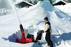 As the world’s largest manufacturer of engines, Honda courts landscaping companies as you’d expect a world-class company to court them: with a wide array of products, such as the snow thrower seen here, all boasting excellent engines. Photo: Honda Power Equipment