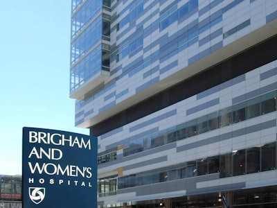 The 18-year-old was taken to the hospital after getting his leg pinned between the lawnmower and tree. Photo: Brigham and Women’s Hospital