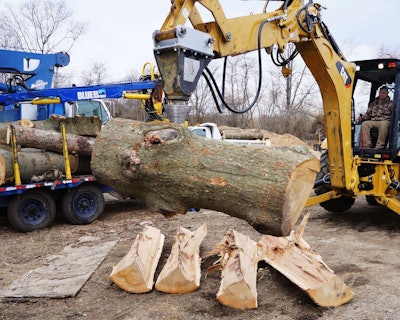 Landscaper praises German made wood splitter Total Landscape Care