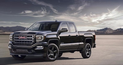 The pickup comes standard with a 285-horsepower V-6, but GMC offers the option of 355-horsepower V-8.