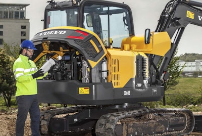 Ground-level service access reduces both service time and maintenance costs. Photo: Volvo Construction Equipment