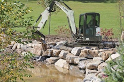 In meeting pollution standards, manufacturers of machines such as this Bobcat E35 also achieved greater fuel economy and lower engine operating temperatures. Photo: Bobcat