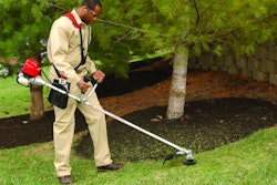 Honda Power Equipment serves the retail market aggressively but also targets the green industry with its commercial products, such as the string trimmer seen here. Photo: Honda Power Equipment