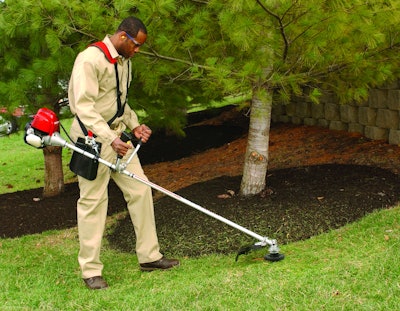 Honda Power Equipment serves the retail market aggressively but also targets the green industry with its commercial products, such as the string trimmer seen here. Photo: Honda Power Equipment