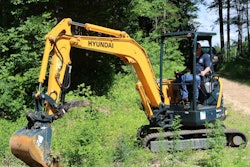 This Hyundai R35Z-9A compact excavator is one of six Tier 4 Final-compliant models that recently became available in North America.