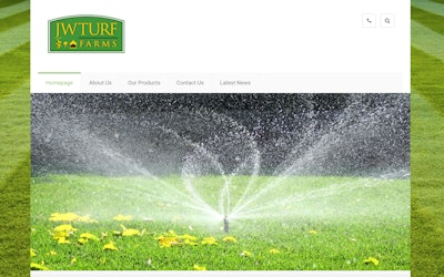 This website keeps its tabs simple and straightforward. Photo: Sod Solutions