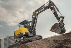 Volvo Construction Equipment says the new EC60E is compact enough for landscaping jobsites and powerful enough for your largest construction and installation jobs. Photo: Volvo Construction Equipment