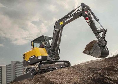 Volvo Construction Equipment says the new EC60E is compact enough for landscaping jobsites and powerful enough for your largest construction and installation jobs. Photo: Volvo Construction Equipment