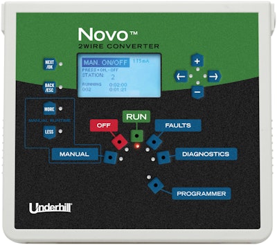 The hybrid system converts existing multi-wire controllers to 2Wire operation. Photo: Underhill