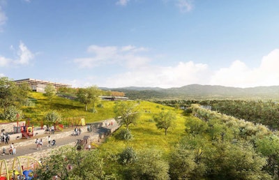 The developers added play areas for children after getting feedback from citizens. Photo: Sand Hill