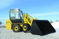 NMC’s articulated compact loaders are commonly used in tree care and landscaping operations. Photo: NMC-Wollard