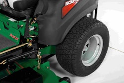 OTR Wheel Engineering’s “Zero-T” tires are designed specifically for zero-turn mowers. Photo: Bob-Cat