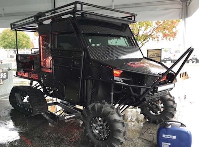 Kohler Engines’ displays at a recent tradeshow included this Mad Max-inspired Polaris UTV. Photo: Kohler Engines