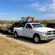 Credit where it’s due: 2016 Ram 3500 turbo-diesel engine tows 31,000 pounds without breaking a sweat. Photo: Equipment World