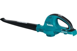 Makita’s XBU01Z blower runs on 18-volt batteries and is significantly quiet. Photo: Makita