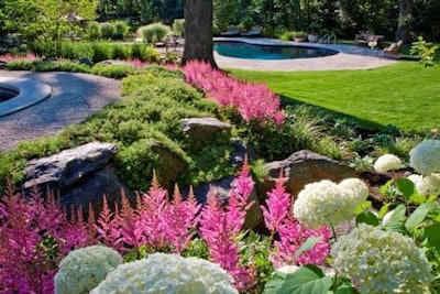 This residential landscape was completed for a Mariani customer in Lake Forest, Illinois. Photo: MarianiLandscape.com