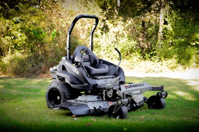 Spartan’s zero-turn mowers were designed with muscle cars from the ’60s and ’70s in mind. Photo: Spartan Mowers
