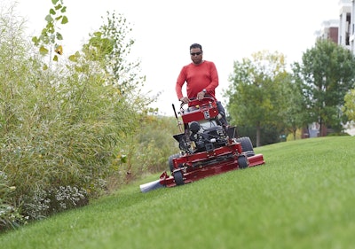 The GrandStand Multi Force offers versatility to the seasons with its snowplow attachment. Photo: Toro