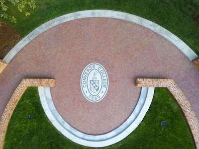 The Converse College project complements a century-old, red-brick administration building nearby. Photo: Forrest Briggs Photography