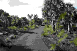 Bike and walking paths at the two parks in Sunrise, Florida, were surfaced with Porous Pave XL.