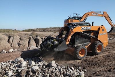 Case Construction Equipment provided six machines for the Laguna Atascosa National Wildlife Refuge Project. Photo: Case Construction Equipment