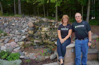 Greenleaf Landscaping & Gardens owners Dorene and Ken Schuster of Greenleaf, Wisconsin. Photo: Marcia Gruver Doyle