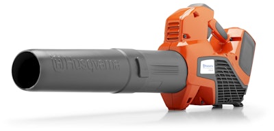The 436LiB blower has a cruise control and a power boost button. Photo: Husqvarna
