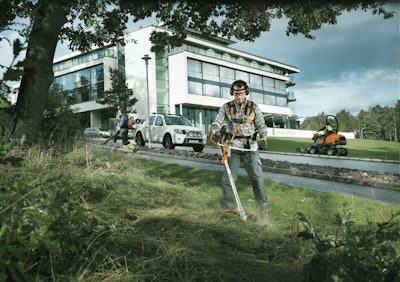 Husqvarna’s Fleet Services is intended to help landscaping companies increase their productivity. Photo: Husqvarna