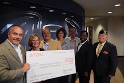 The donation from Stihl dealers was presented recently to several members of the Resurrecting Lives Foundation board of directors.