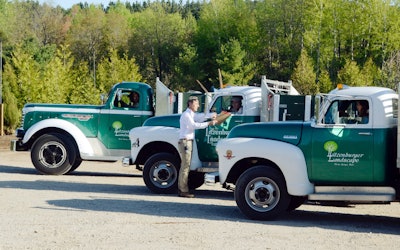 Litzenburger Landscapeâs vintage trucks have helped the company build brand recognition within its small market area. Photo: Hard Working Trucks