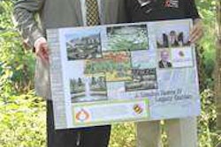 Chapel Valley Landscape founder J. Landon Reeve IV poses with his son, James, who has served as president of the company since 2003.