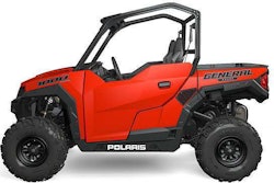 The dump box on the Polaris General is capable of handling up to 600 pounds of material. Photo: Polaris Industries