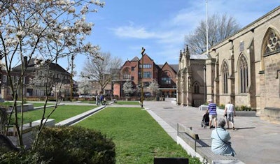 Leicester Cathedral is where the remains of Richard III, discovered in 2012, were buried in a newly constructed tomb earlier this year. Photo: Leicester Cathedral