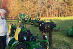 Visiting landscapers had plenty of room to test any turf equipment that caught their eye. Photo: John Deere