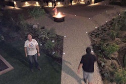SolaRight provided solar-powered landscape lighting for the transitional housing project. Photo: SolaRight Lighting