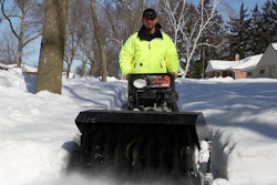 SCFT Volunteer Using Blower