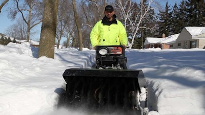 Be sure to clean the area you plan to clear with a snow blower before you begin. Photo: Project EverGreen