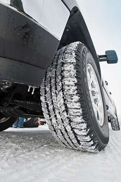Equipping pickups that work everyday in the snow with dedicated snow tires provides the driver with an added margin of vehicle control and safety.