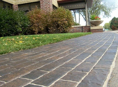 The company says its products are ideal in the harsh freeze-thaw climate of the Midwest. Photo: Willow Creek Paving Stones