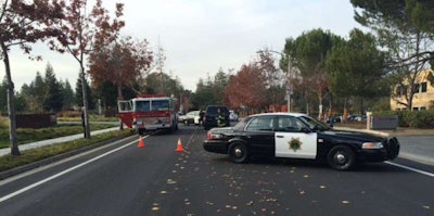 The grenade was found on land that was once Camp Fremont during World War I. Photo: Palo Alto Police Department