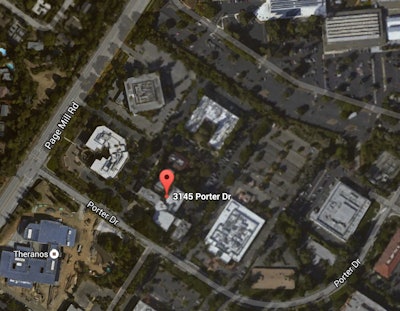 The 3100 block of Porter Drive was closed off while the bomb squad handled the grenade. Photo: Google Maps