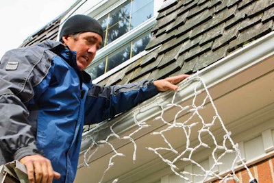Always practice common sense when working on a ladder. If you can’t reach something, move the ladder instead of overreaching.