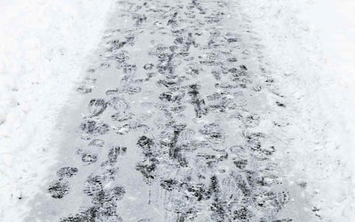 Snow should be removed as soon as possible, lest it become compacted by pedestrians.