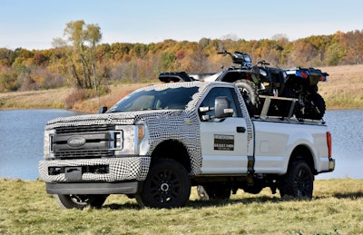 A Ford engineer overseeing the tests gave the 2017 Super Duty high marks on all criteria. (Click to enlarge.) Photo: Ford