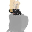 Caterpillar makes 20 models of couplers for excavators and mini excavators, including this Mechanical Dual Lock Coupler-5 ton. Photo: Caterpillar