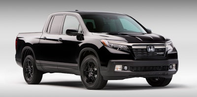 As promised, the 2017 Ridgeline looks more like a real truck than its predecessor, and Honda says the ’17 production model is tough as well as sleek. Photo: Honda