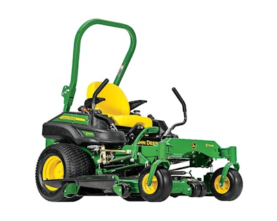 The new Z960M has a 31-horsepower engine and is available with 60 and 72-inch decks. Photo: John Deere