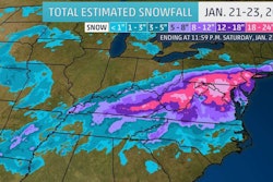 Winter storm Jonas set all-time snowfall records in Baltimore; Harrisburg, Pennsylvania; and JFK Airport in New York City. Photo: The Weather Channel