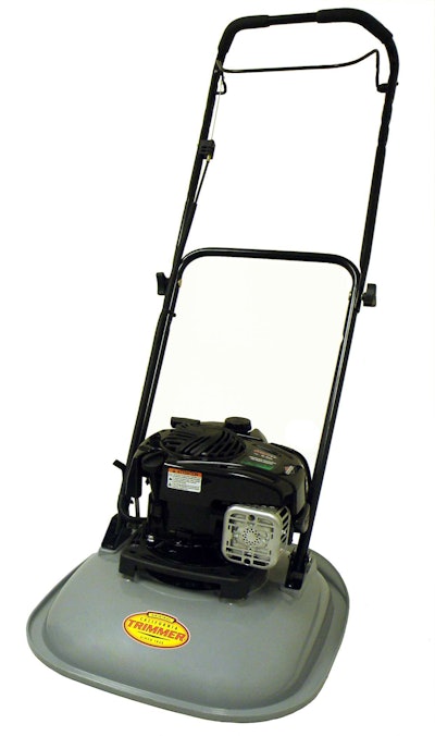 A landscaping company might choose to have only one hover mower on hand, but the product does seem to be a good fit for some applications. (Click to enlarge.) Photo: California Trimmer